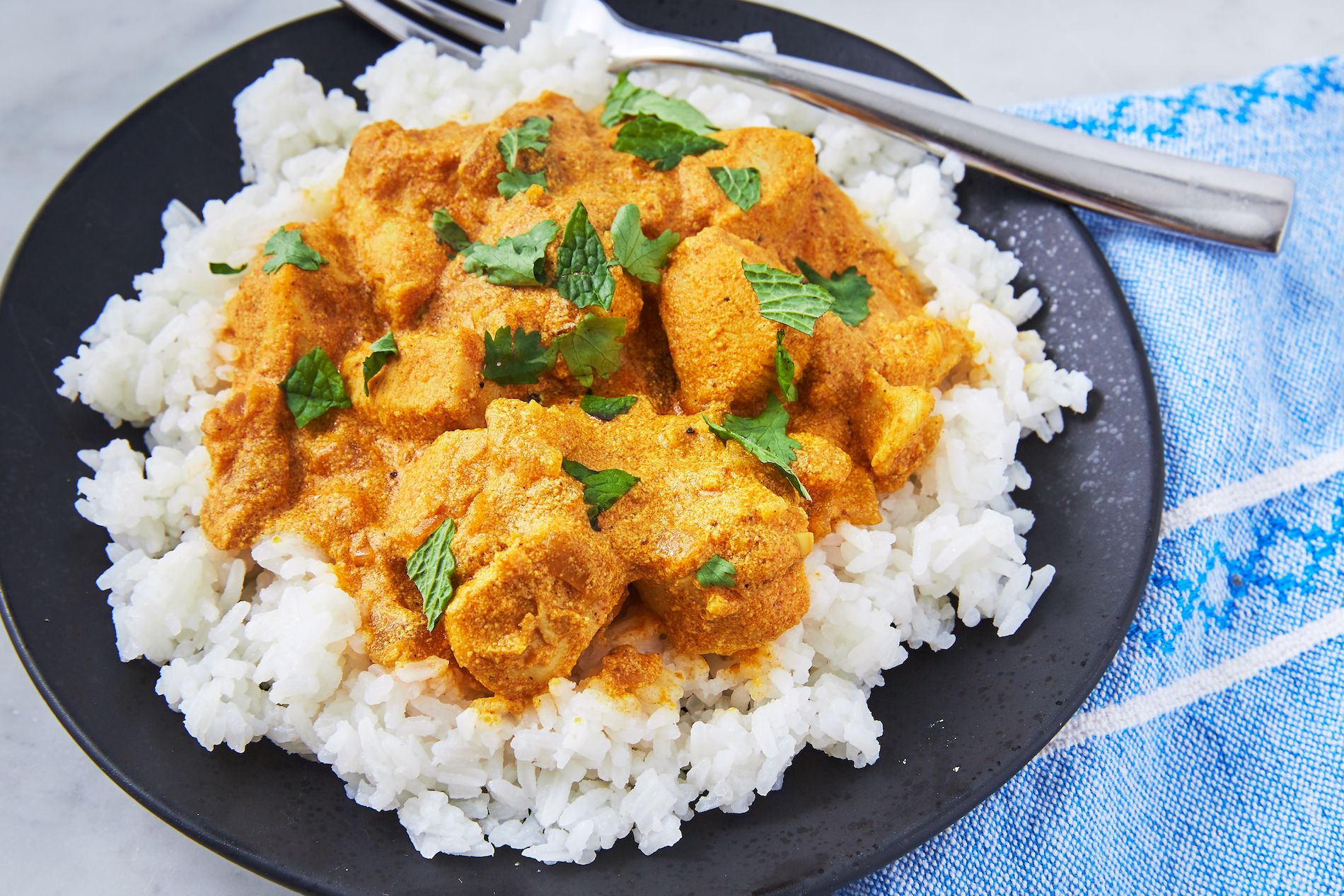 Como Preparar Pollo al curry con Arroz y leche de coco Receta facil y sencilla