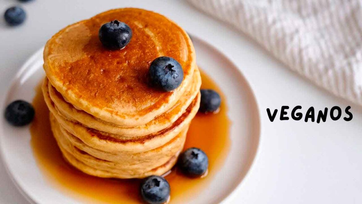 pancakes veganos esponjosos